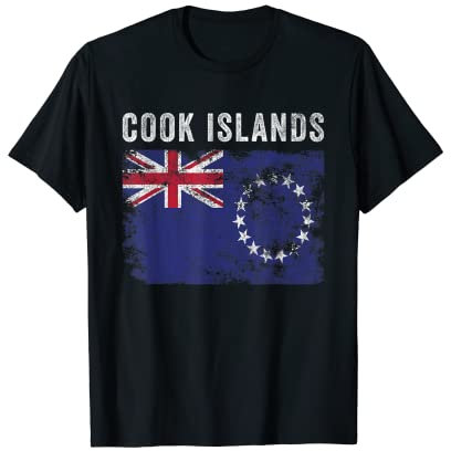 Cookinseln Flagge Vintage – Männer Frauen – Cook Islander Flagge T-Shirt