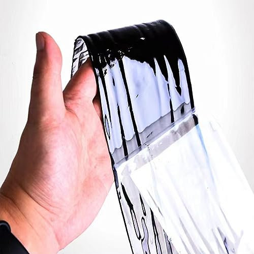 FENGSHOUU Dach Asphalt Patch Tape,Wasserdichtes Klebeband,Dichtband Selbstklebend,Isolierung Anti-UV,Wand-Riss-Reparatur-Band,für Metalldach/RV Markise/Fenster Dichtung/Boot (1x4m)