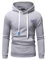 KONG JIMFAN Essentails Hoodie Schal Im Westen Nichts Neues Buch Hoodie Herren Männer Hoodie Kuscheltier Hemd Herren Sport Top Gym Shirt Herren Pilotenjacke Herren Windjacke(Grau,3XL)