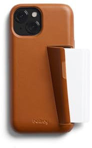 Bellroy Phone Case – 3 Card für iPhone 15 (Leder-iPhone-Hülle, Handy-Geldbörse) - Terracotta