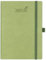 BEZEND Terminplaner 2025, A5, Wochenansicht, 18 Monate, beginnend von jetzt bis DEC 2025, vertikaler Wochenplaner mit Monats-Register, Stifthalter, PU-Leder, Hardcover, Kiwi