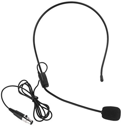Microphone universel à 3 broches pour guide d'usure de la tête, microphone à condensateur pour haut-parleur pour guider, enseignement, conférence, micro revers