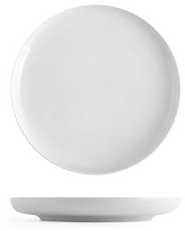 H&H Pearl, Set 6 Piatti frutta, 19 cm, in porcellana, bianco