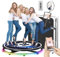 YCKJNB 360 Photo Booth Machine mit Flight Case, Kostenlose Logo Anpassung, Software Steuerung, Automatische Drehung für 5-7 Personen zum Stehen (45.3''/115cm)