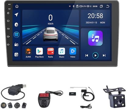 Android 13 Radio Coche 2 DIN 9 Pulgadas Pantalla Táctil para VW Passat B5 con Bluetooth/WiFi/GPS/FM Radio/SWC Carplay Inalámbrico/Android Auto+AHD Cámara(K-1(1G+32G))