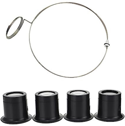 1Juego para Reparación de Relojes con Clip Lentes de Aumento para Relojeros y Joyería Herramienta Ergonomica para Inspección de Objetos Pequeños