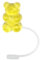 1pcs 10mm 3D Colorful Bear Silicone Straw Topper for Girl Tumbler Cup Straw Party Supplies Cover Dust-proof Accessories