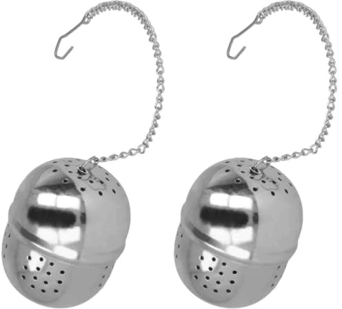 Metaltex - Boule à thé, Taille Unique, Argent (Lot de 2)