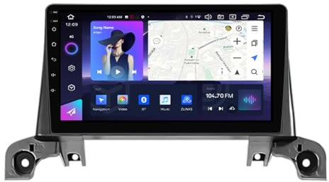 HCDZF Nf 2,Autorradio 9 Android 13.0 Radio de Coche navegación GPS para Peugeot 5008 4008 3008 2017-2020 Bluetooth Control del Volante FM WiFi Carplay Pantalla Dividida +Cámara Trasera
