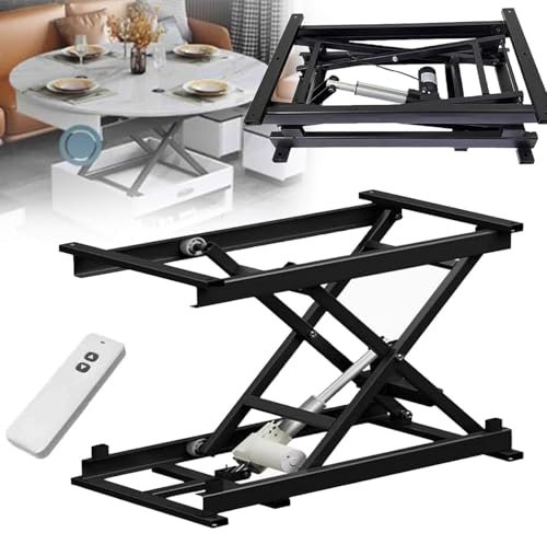 Sollevatore Elettrico Tavoli Caffè, Staffa Di Sollevamento A Forbice Per Tavolo Pranzo, Tavolo Elevatore A Forbice Elettrico, Tavolo Elevatore Fai Te Con Telecomando Wireless,150KG
