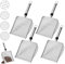 Tamis De Jardinage En Maille,4 Pièces Tamis De Jardin En Acier Inoxydable,Tamis A Compost En Acier Inoxydable,Tamis De Jardinage Pour Pierres Compost,Compost,Pierres,Terre,2,0mm +2,8mm+3,8 mm+5,0mm