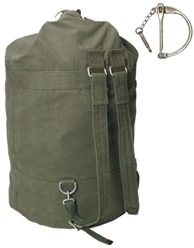 Generisch Original Bundeswehr Seesack 120L Oliv mit Verschlussbügel