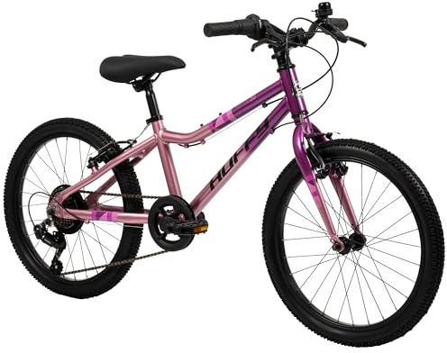 Huffy 20-Zoll Literide Junior Alloy 7-Gang Fahrrad – Neon Nebula Pink und Grau, für Kinder im Alter von 5 bis 9 Jahren