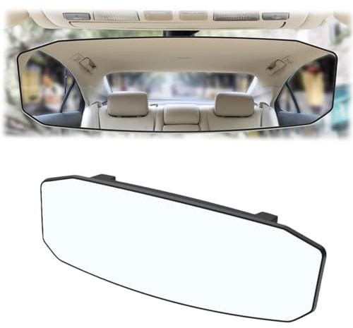 Woniyal 1 STK. Innenspiegel für Renault Twingo II 2007-2014, Panorama Rückspiegel Weitwinkel Blendfrei HD Glas Clip-On Auto Innenspiegel Rückfahrspiegel,24.4 x 9cm-24.4x9cm
