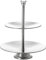 Etagere Edelstahl 2 Ebenen Höhe 26cm Gebäckschale Obstschale