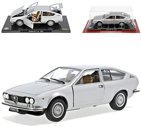 alles-meine.de GmbH Defekte Verpackung Alfa Romeo Alfetta GT 1.8 Coupe Silber 1974 1/24 Modellcarsonline Modell Auto