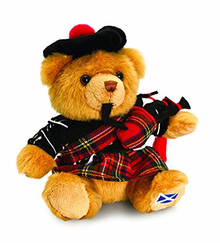 Keel Toys SL4152 Bär Schottischer Piperbär, 15 cm, Mehrfarbig, S
