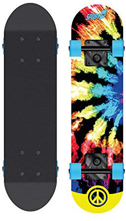 Sport1-Skateboard Hippy/Tavola in Legno 70.5 cm/Portata Massima 50 kg