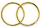 Arranview Jewellery 9ct Gold 14mm Diamond Cut Sleeper Hoops (1 Pair)