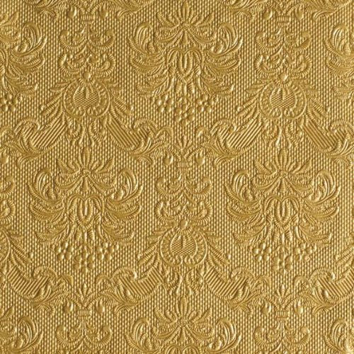 Ambiente Servietten Lunch / Party 33x33cm Elegance Gold Geprägt / embossed