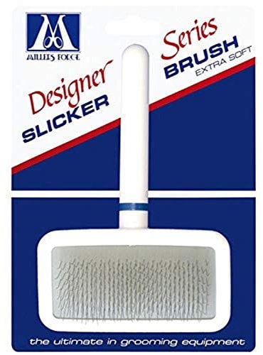 Millers Forge Stainless Steel Pins Designer Series Soft Slicker Pet Grooming Brush, Large