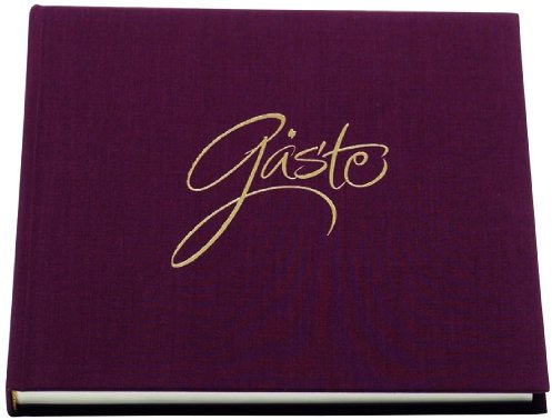 Rössler Papier 18781002724 - Forever - Gästebuch, 192 Seiten, Größe: 21 x 21 cm, auberge/rosso, 1 Stück