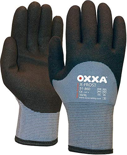 Oxxa 1 51 860 10 Handschuh x-Frost, grau/schwarz, Größe 10