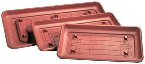 SOTTOVASO PER FIORIERA RETTANGOLARE 'MAXI' cm 60 x 30