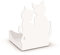 Alubox 98ZZELLAGATTIBI Porta Citronella o Candela Gatti, Bianco (Non idoneo ad ospitare spirali antizanzare)