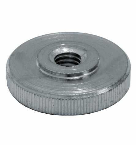 Reidl Rändelmuttern flache Form M 10 DIN 467 A1 blank 1 Stück