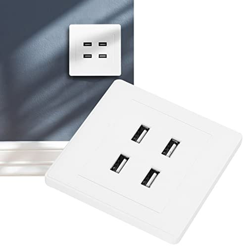 220v Blanco 4 Puertos USB Enchufe para iPhone iPad Android Samsung Tablet Power Bank