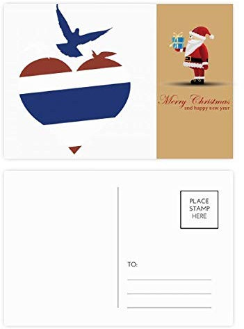 Thailand I Love Thailand Postkarten-Set mit Möwe und Weihnachtsmann, 20 Stück