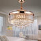 RuiWing 42 Crystal Ceiling Fan with LED Light and Remote Control Retractable Fandelier 3 Colors 3 Speeds with Silent Motor Luxury Lighting Fixture for Indoor Bedroom Living Room