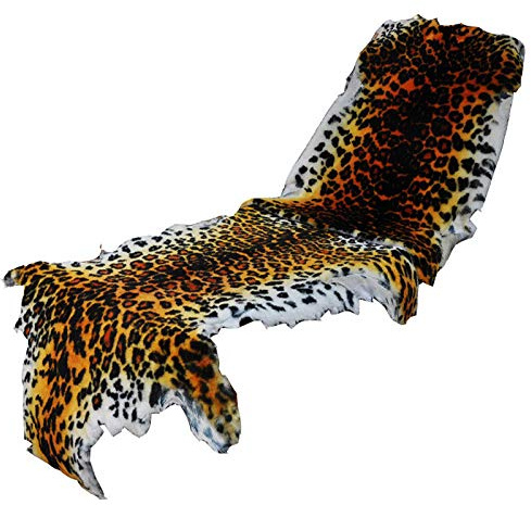 Leopard Printed Animals Area Rug Real Australia Sheepskin Leather Lambskin Carpet Non-Slip Antiskid Mat Large Wool Throw Lambskin Decorative for Bedroom, Sofa, Wall, Seat and Living Room 2.4'x6.8'