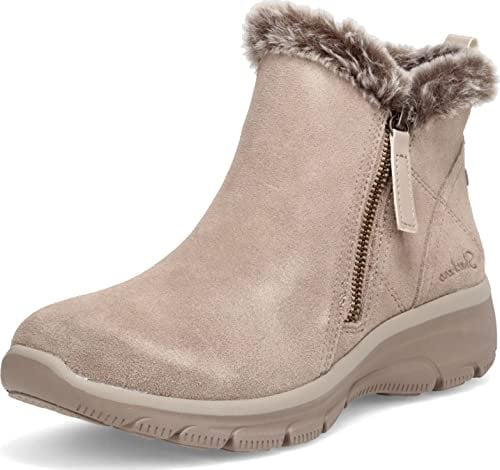 Skechers Damen Stiefelette mit Reißverschluss Mode-Stiefel, Pilz, 39 EU