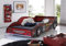 möbelando Bett Kinderbett Jugendbett Auto Kinder Jugend Autobett Henka I Rot