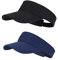 MK MATT KEELY Sun Visor Hat Sports Adjustable Baseball Cap with Outdoor UV Protection for Women Men(2PCS) Black Navy