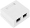 LANTRO JS Surface Mount Box RJ45-8P8C Double-Port Desktop Surface Mounted Information Network Junction Boxes Wall Connector Junction