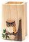 Stiftehalter aus Holz - Eule