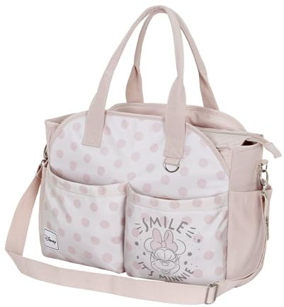 Disney Minnie Mouse Dear-Mommy Baby Stroller Bag, Salmon