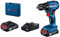BOSCH Kit professionale GSR 185-Li | Motore brushless | Velocità (1°/2°) - 0-500/0-1900 giri/min | Dimensioni mandrino 13 mm | Uso di produzione e costruzione | 1 batteria da 18 V e 1 caricabatterie