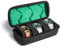 AUKURA Estuche de viaje para reloj duro, 3 ranuras, almacenamiento y organizador para hombres y mujeres, con almohada antimovimiento para reloj (3 ranuras negras con forro verde)