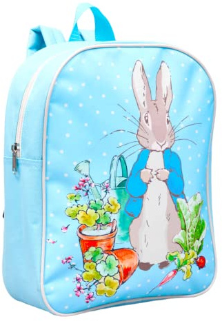 William Lamb Kids Children Premium Official Licensed School Backpack Polka Dot Blue PR