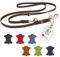 CopcoPet Hundeleine aus Fettleder 5m x 20mm Braun – 3-Fach verstellbar, geflochten – Mit Chrombeschlägen – Grifffest, robust – Umhängeleine für große Hunde, ideal für Spaziergang, Training