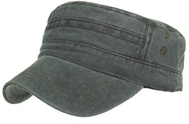 Klassische Premium Army Cap - Military Style Armee Hut für Männer, Low Profile, Einstellbar, Fiddler, Plain Flat Cadet, Baseball Cap, Retro Maler Seeleute Chapeau Unisex