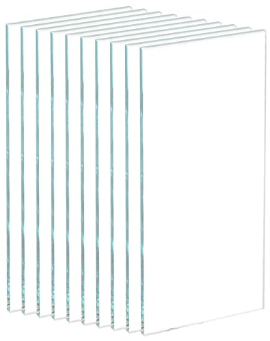 sourcing map 10uds Soldadura Lente Transparente Vidrio Transparente | 2 x 4.25 Exterior Cubierta Casco Interior Repuesto Lente Soldadura Casco Lente Cristal para Soldadura Casco