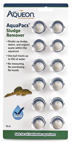 Aqueon AquaPacs Sludge Remover 12 Pack, 10 Gallon