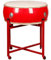 BEdaW Chinesische Traditionelle Festivaltrommel, Performance -Trommel Mit Drum Stand, Hall -Drum Und Flat Drum, Festivalfeiern, Neujahr,Red Drum,46CM