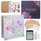 Extra große Blumenpresse – langlebiges Design Blumenpress-Set mit Holz, Pappe, Löschpapier, E-Book-Anleitung und mehr – Drücken Sie Blumen bis zu 10 Schichten – Blumen-Konservierungs-Set, Geschenke