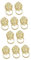 CRILSTYLEO 10 Stk handhaben Drawer handles Cabinet pull knobs Knöpfe für Küchenschränke Antike Türgriffe Tür zieht garderobenschrank dekorative Türringe Schrankschubladengriffe Zinklegierung